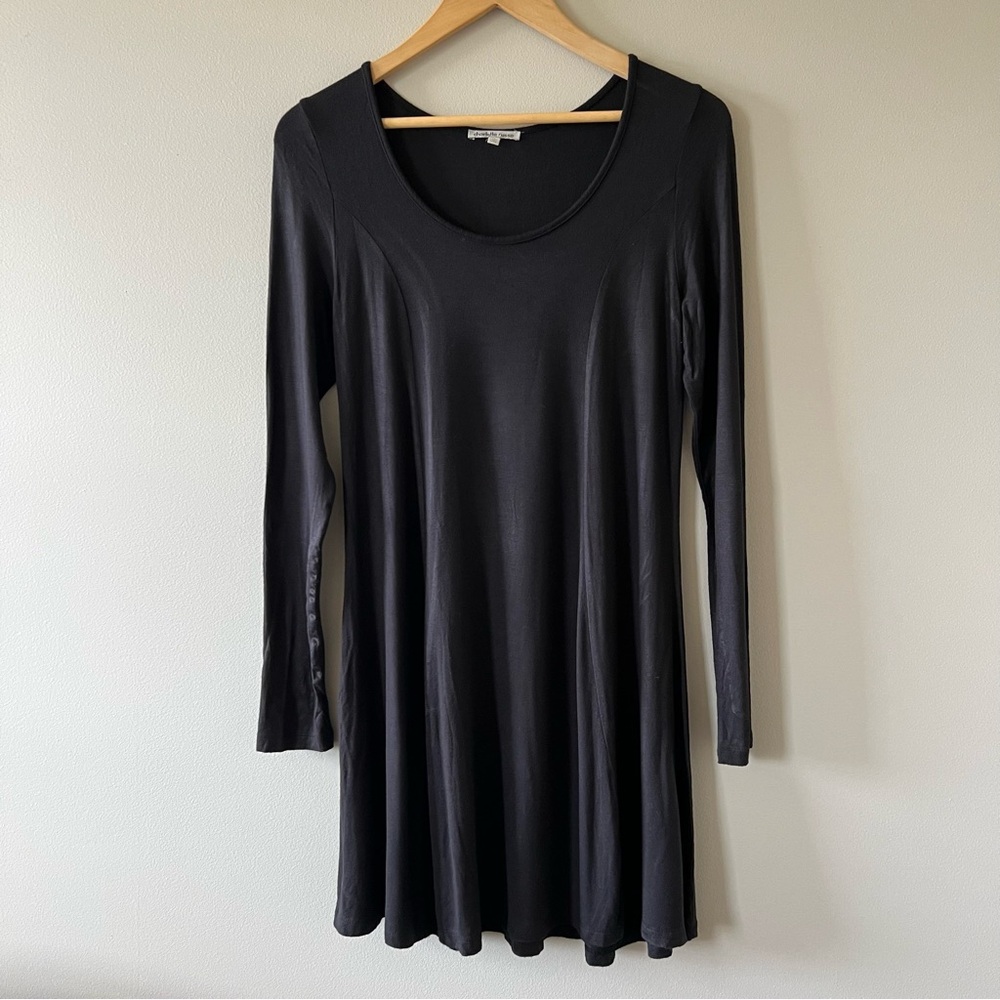 Charlotte Russe Black Medium Stretchy Mini Long Sleeve Dress